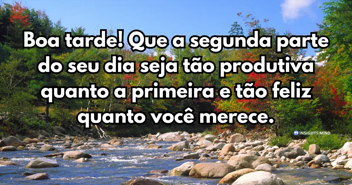 Mensagem de Boa Tarde