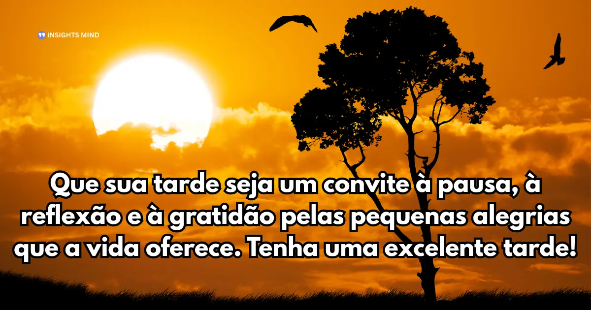 Mensagem de Boa Tarde