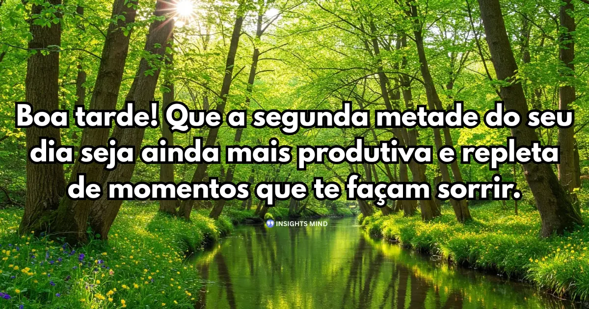 Mensagem de Boa Tarde