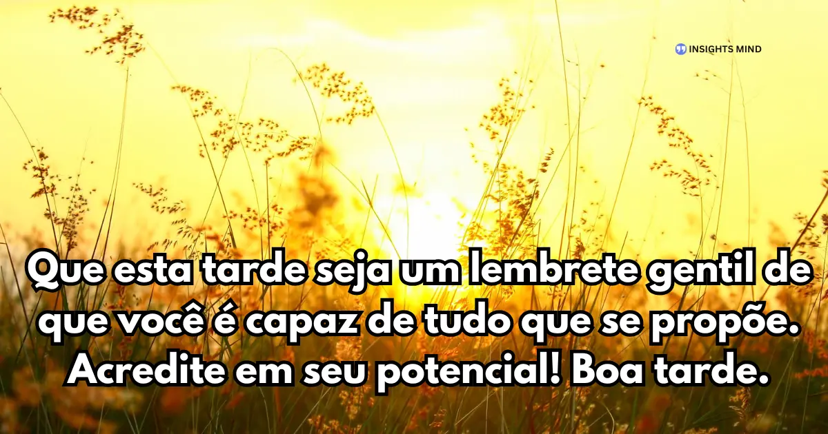 Mensagem de Boa Tarde