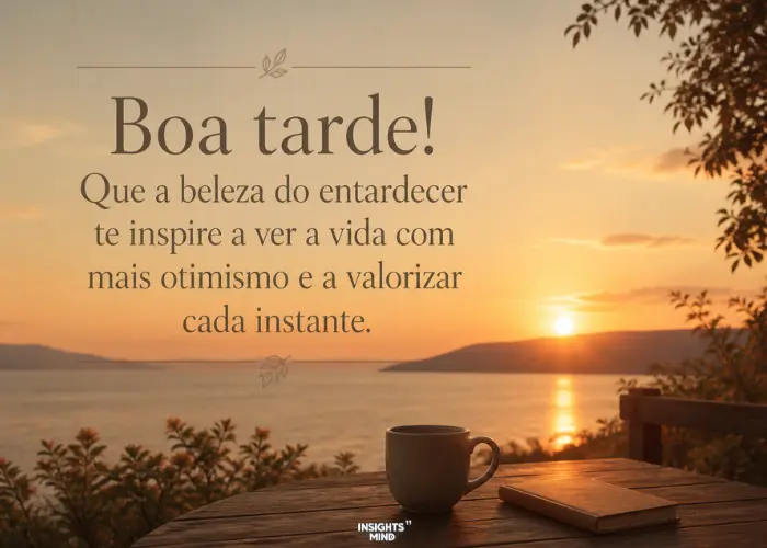 Boa tarde! Que a beleza do entardecer te inspire a ver a vida com otimismo.