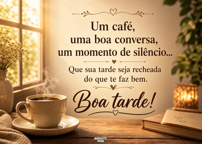 Mensagem de boa tarde com coisas que fazem bem