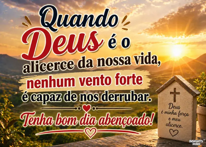 Bom dia - Frase sobre Deus