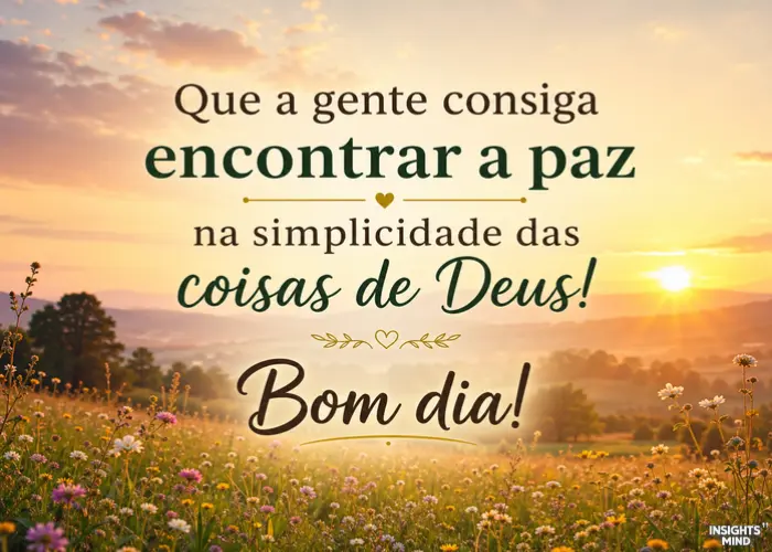 Mensagem de bom dia sobre gratidão e leveza
