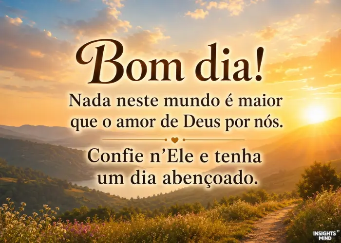 Frase positiva de bom dia