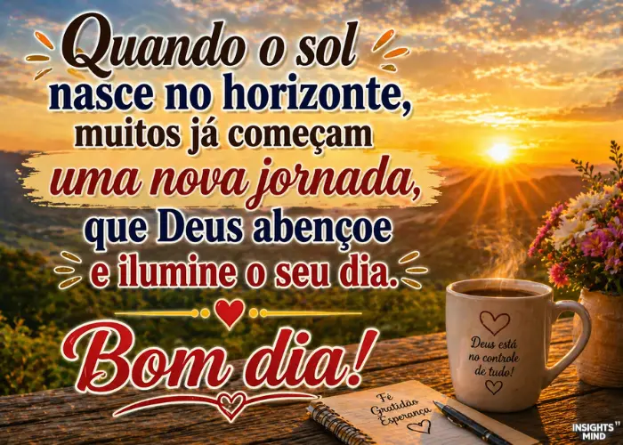 Frase de bom dia sobre a vida