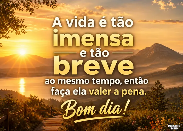 Frase positiva de bom dia