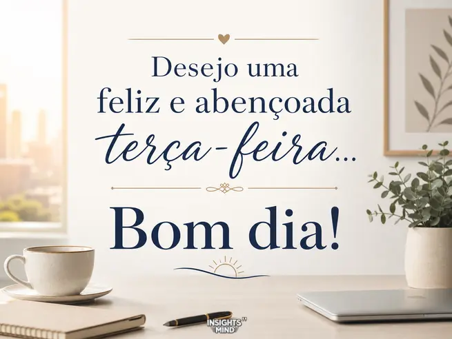 mensagem feliz e abençoada terça feira bom dia