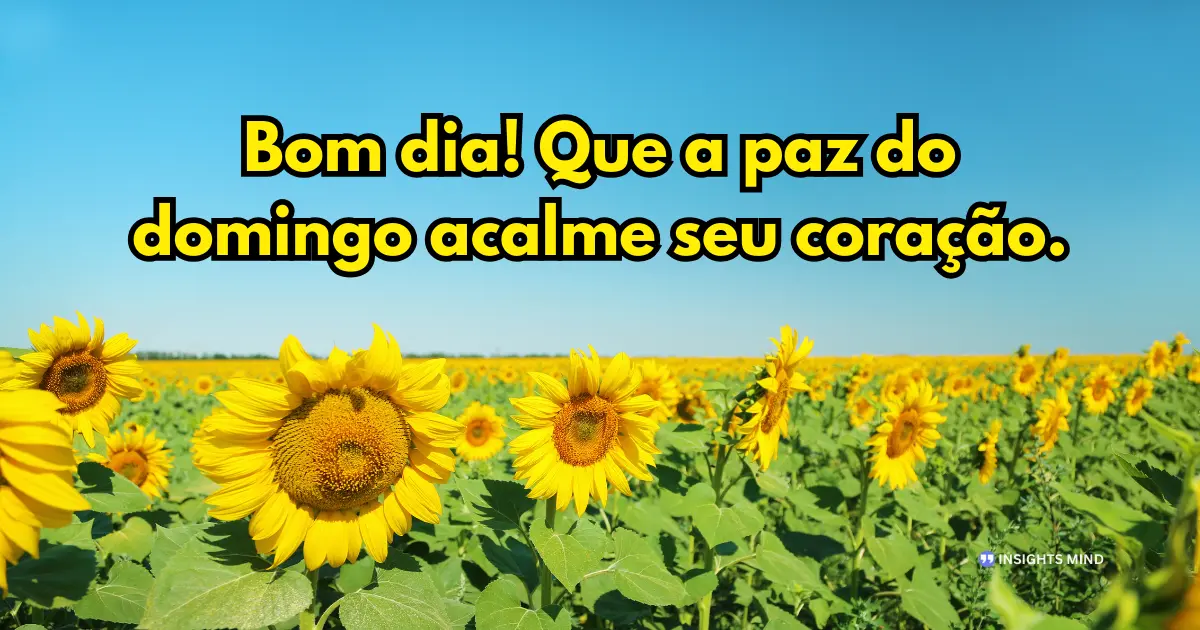 bom dia domingo inspiradora