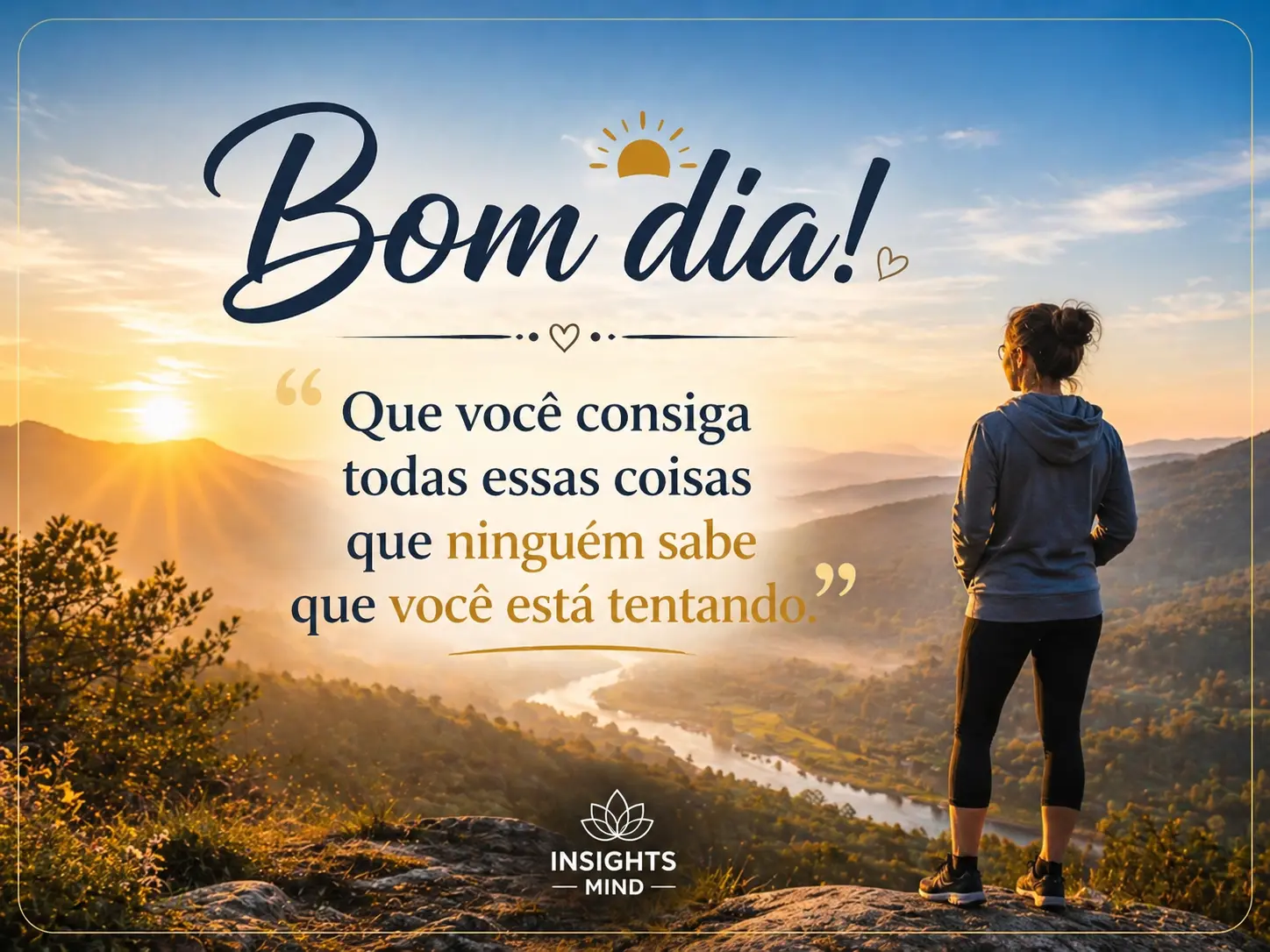 Frase positiva de bom dia