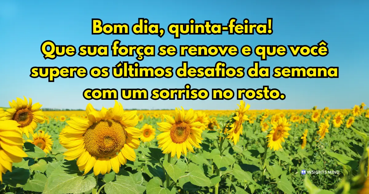 bom dia quinta-feira força renovada