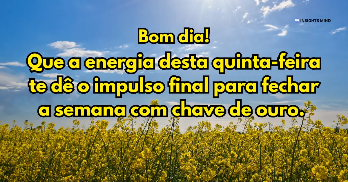 bom dia quinta-feira alegre