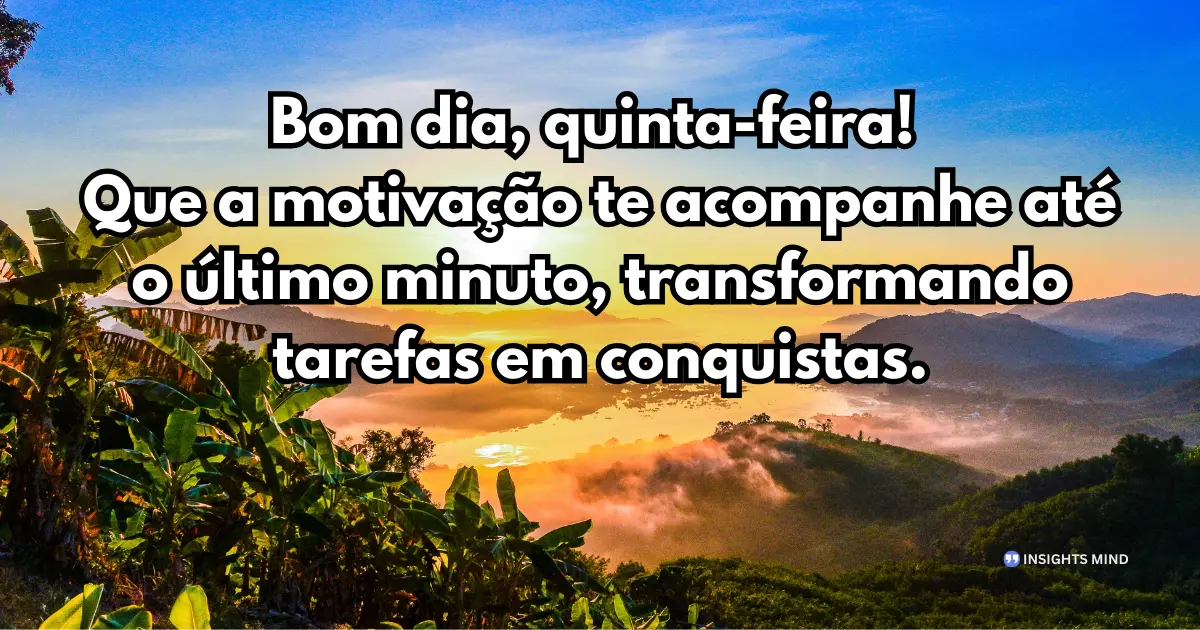 bom dia quinta-feira fé e esperança
