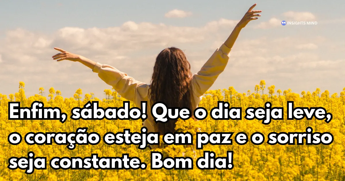 Mensagem de bom dia sábado