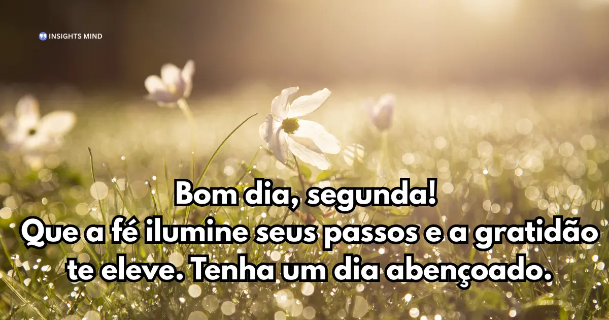 bom inicio de semana segunda feira