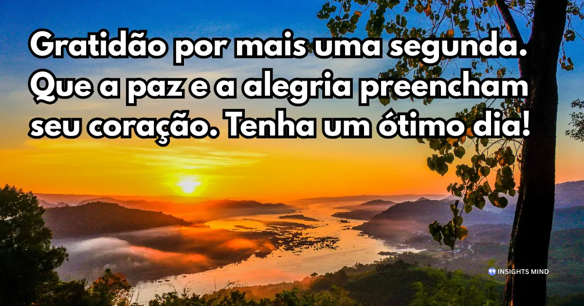 mensagem feliz de bom dia segunda