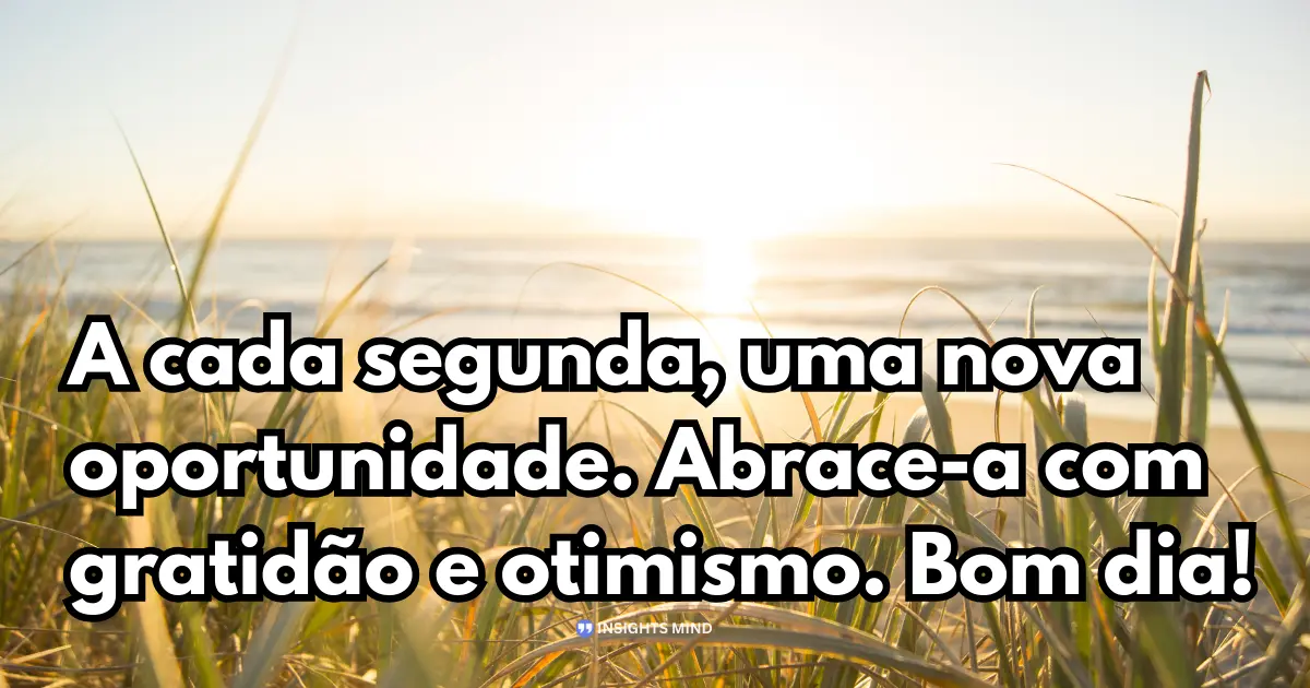 frase de bom dia segunda