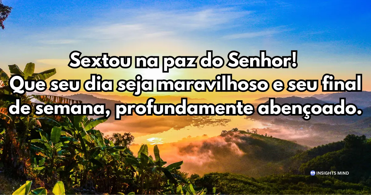 bom dia sexta-feira fé