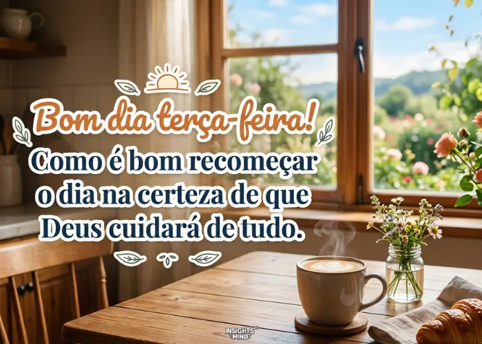 mensagem terça feira deus cuidará de tudo