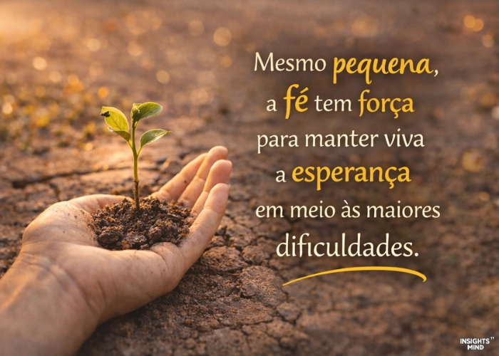 Mesmo pequena, a fé tem força para manter viva a esperança