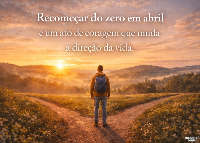 Frases de abril para quem quer recomeçar do zero
