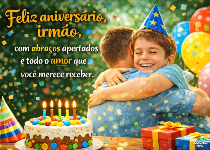 Frases de aniversário para irmão com amizade e união