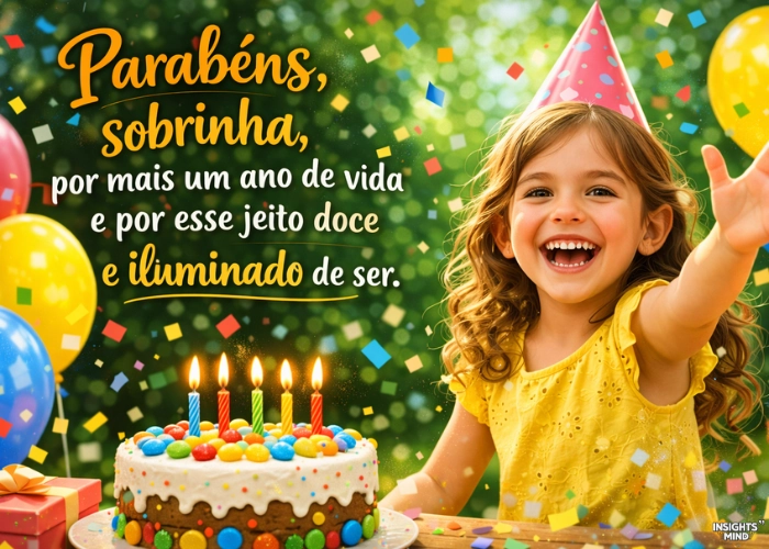 Frases de aniversário para sobrinha com ternura e amor