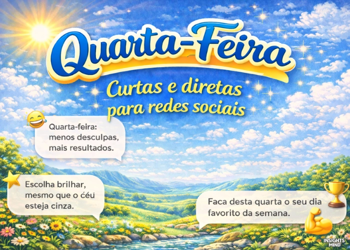 Mensagens de quarta-feira para compartilhar