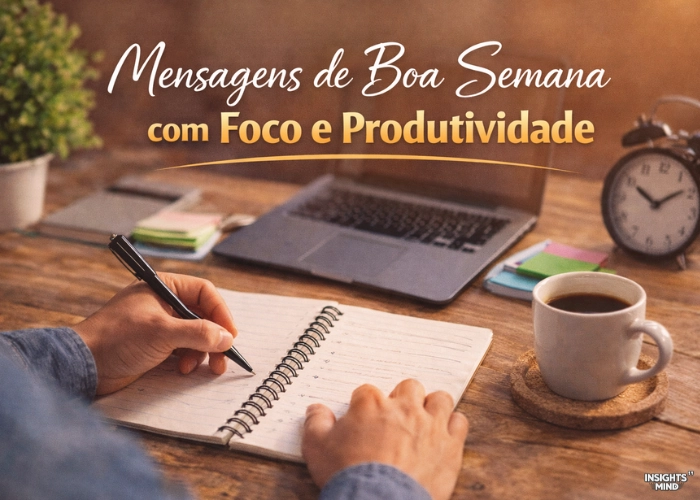 Mensagens de boa semana com foco e produtividade para seguir com determinação