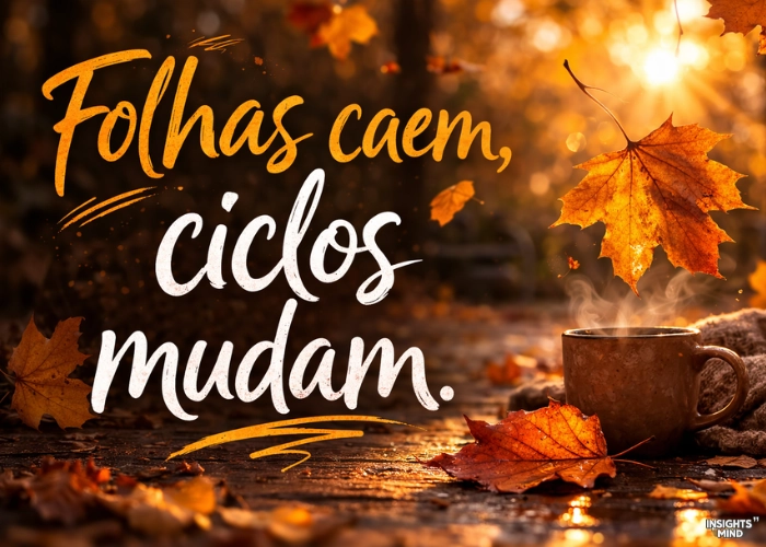 Frases curtas de outono para compartilhar