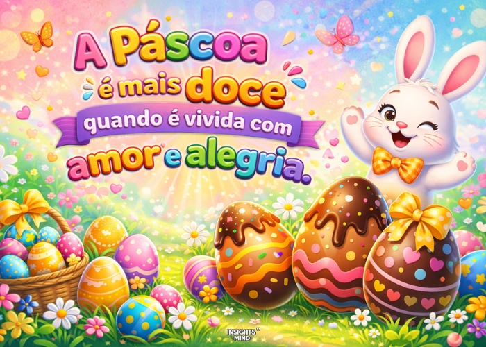 Mensagem de Páscoa infantil cheia de carinho