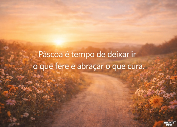 Páscoa é tempo de deixar ir o que fere e abraçar o que cura