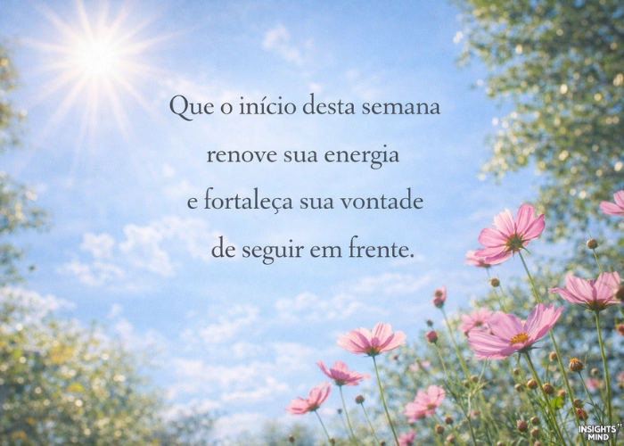 Frases de motivação para começar a semana