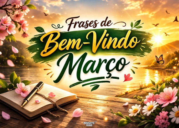 Frases de bem-vindo março para compartilhar