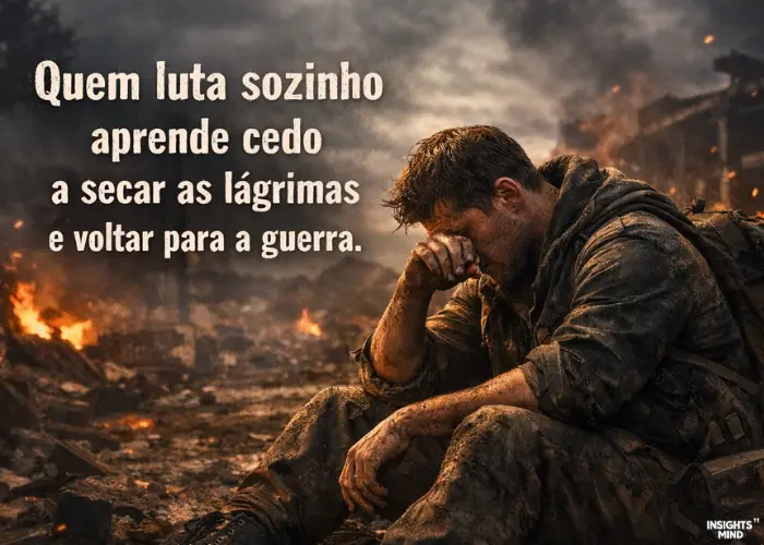 Frases para quem luta sozinho com reflexão, força e coragem para compartilhar