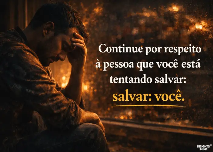 Frases profundas para não desistir de si e continuar com coragem