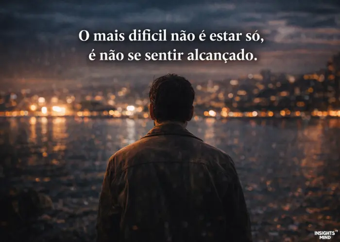Frases de reflexão sobre solidão e vazio emocional