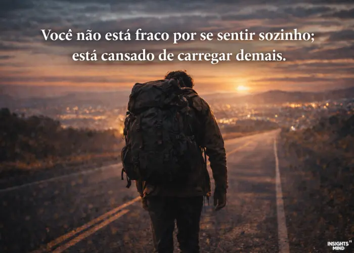 Frases de acolhimento e força para quem se sente sozinho
