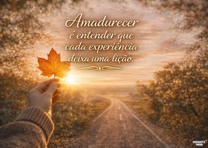 Frases sobre amadurecimento e aprendizado para refletir