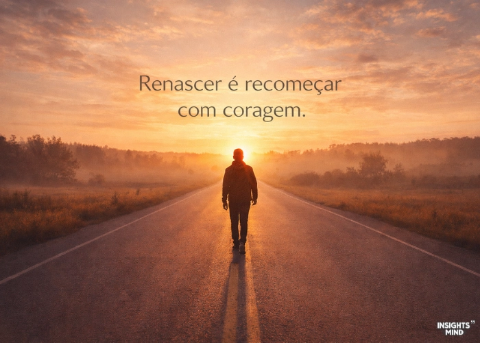 Renascer é recomeçar com coragem verdade e consciência