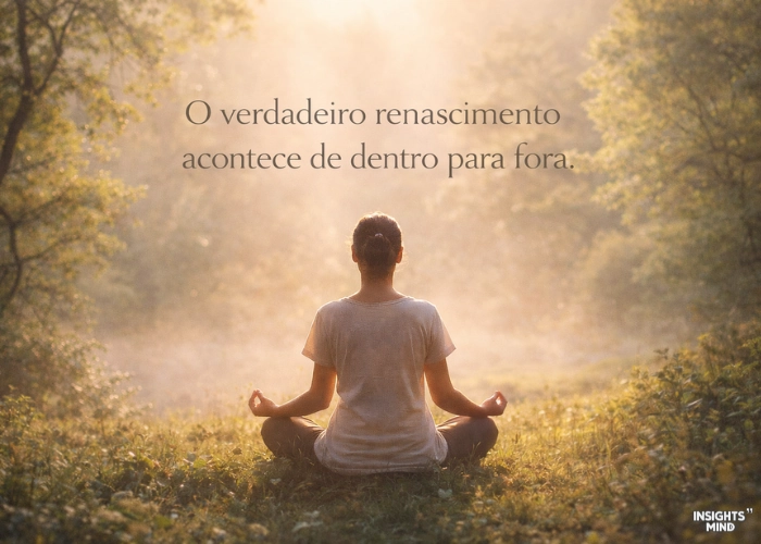 O verdadeiro renascimento acontece de dentro para fora com paz e confiança