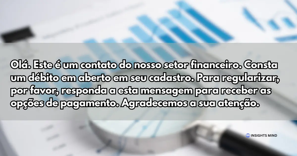 Contato do setor financeiro