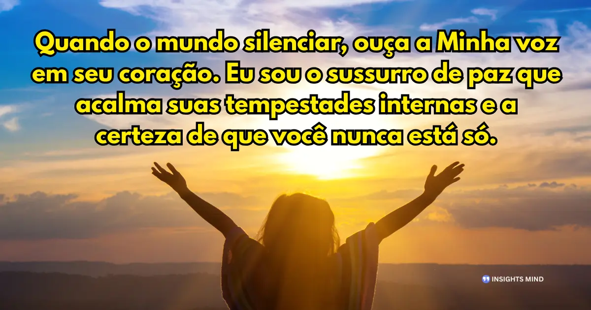 Mensagem de Deus que toca a alma - Voz divina e paz interior