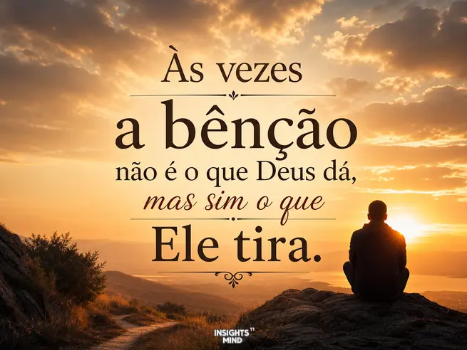 Frase sobre o livramento de Deus como uma bênção.