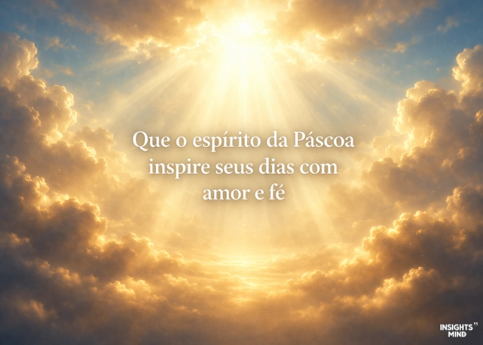 Que o espírito da Páscoa inspire seus dias com amor fé e recomeços