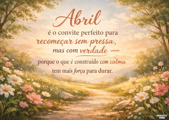 Mensagens bonitas para o mês de abril para compartilhar no WhatsApp e status