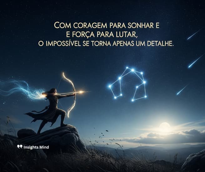 Com coragem para sonhar e força para lutar, o impossível se torna apenas um detalhe.