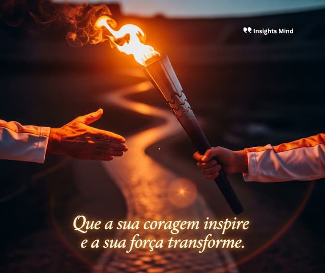Que a sua coragem inspire e a sua força transforme.