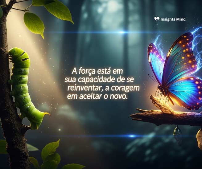 A força está em sua capacidade de se reinventar, a coragem em aceitar o novo.