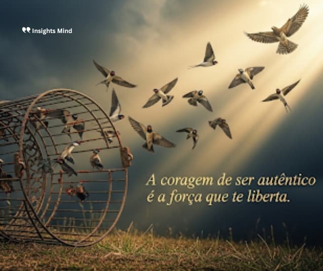 A coragem de ser autêntico é a força que te liberta.
